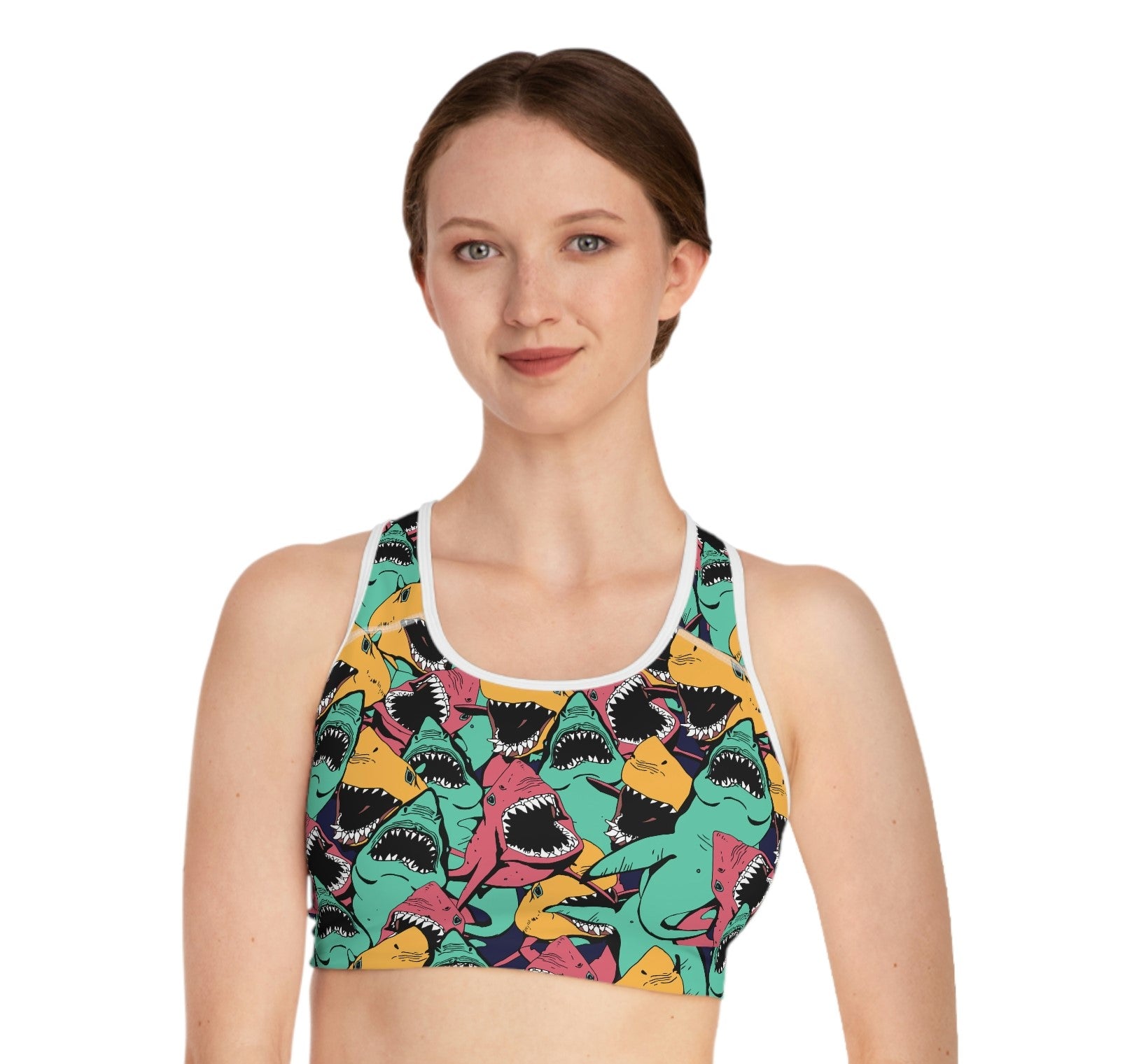 Shark Bite Sports Bra